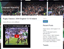 Tablet Screenshot of emeraldwarriors.com